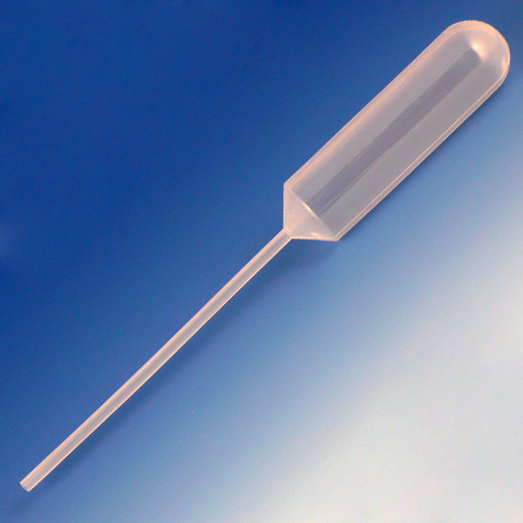 Globe Scientific Transfer Pipet, 15.0mL, Narrow Stem, Large Bulb, 155mm, 250/Dispenser Box Image